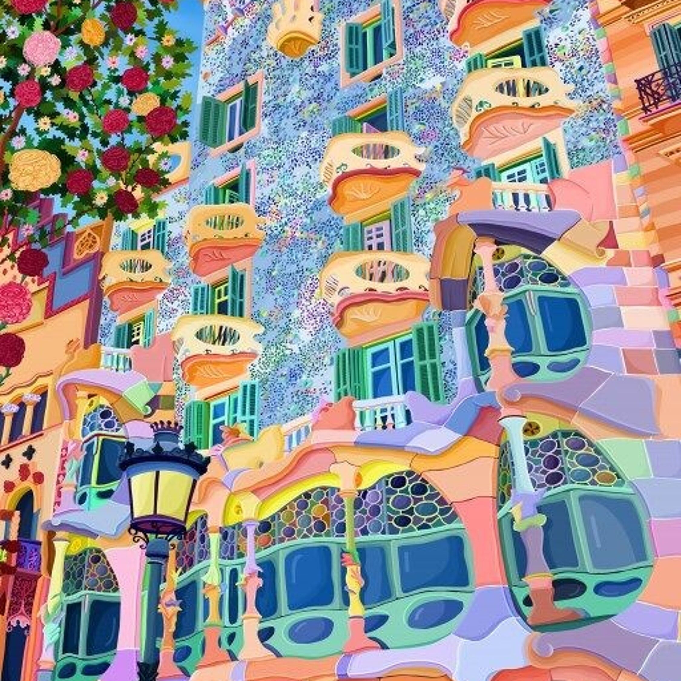 Puzzles Pieces and Peace 1000 pièces - Magnifique Barcelone