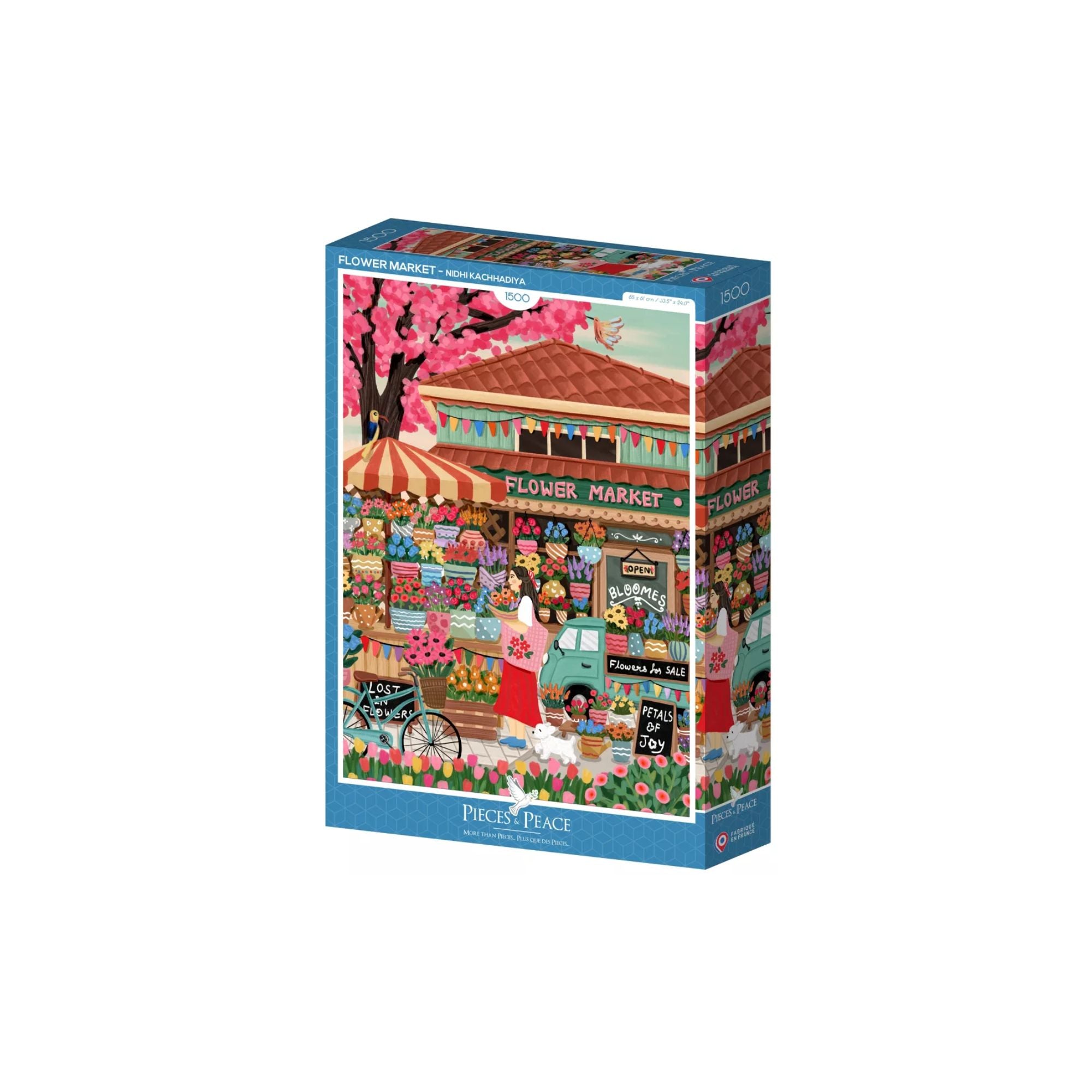 Puzzles Pieces and Peace 1500 pièces - Marché aux Fleurs