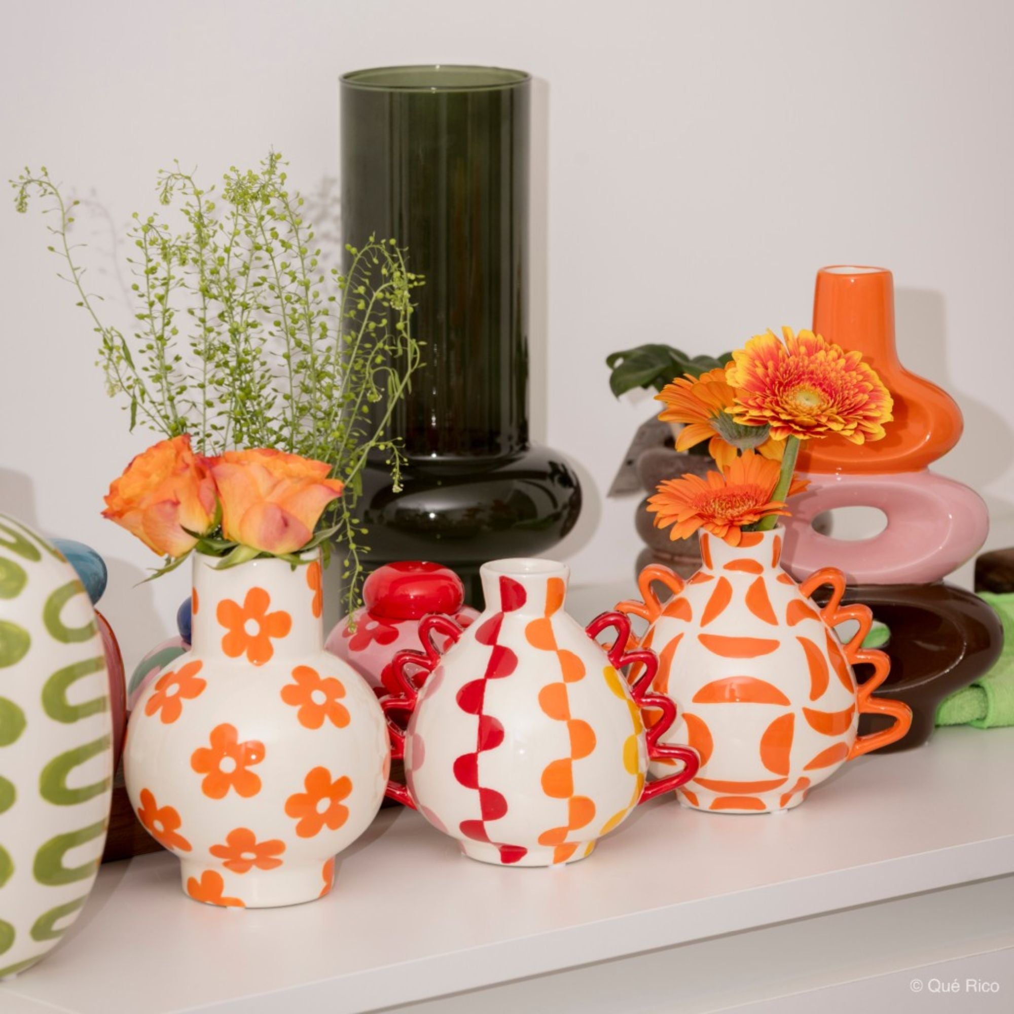 Qué Rico, Vase Gaspard - Dancing Daisies