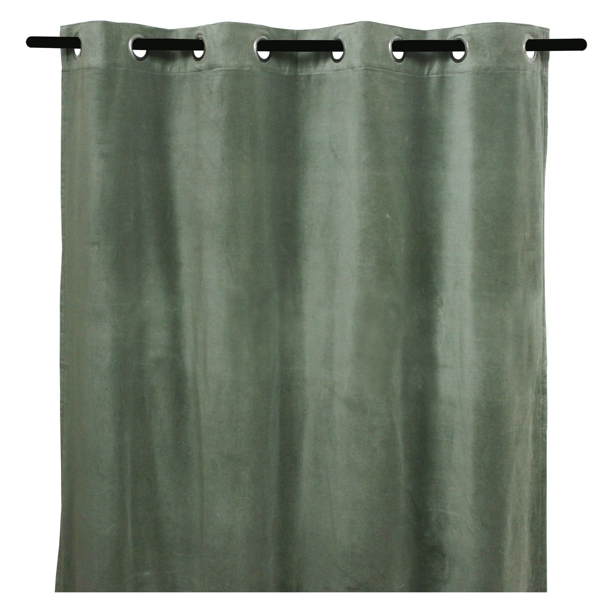 Rideau en velours Haomy 135x300 cm - Delhi Kaki