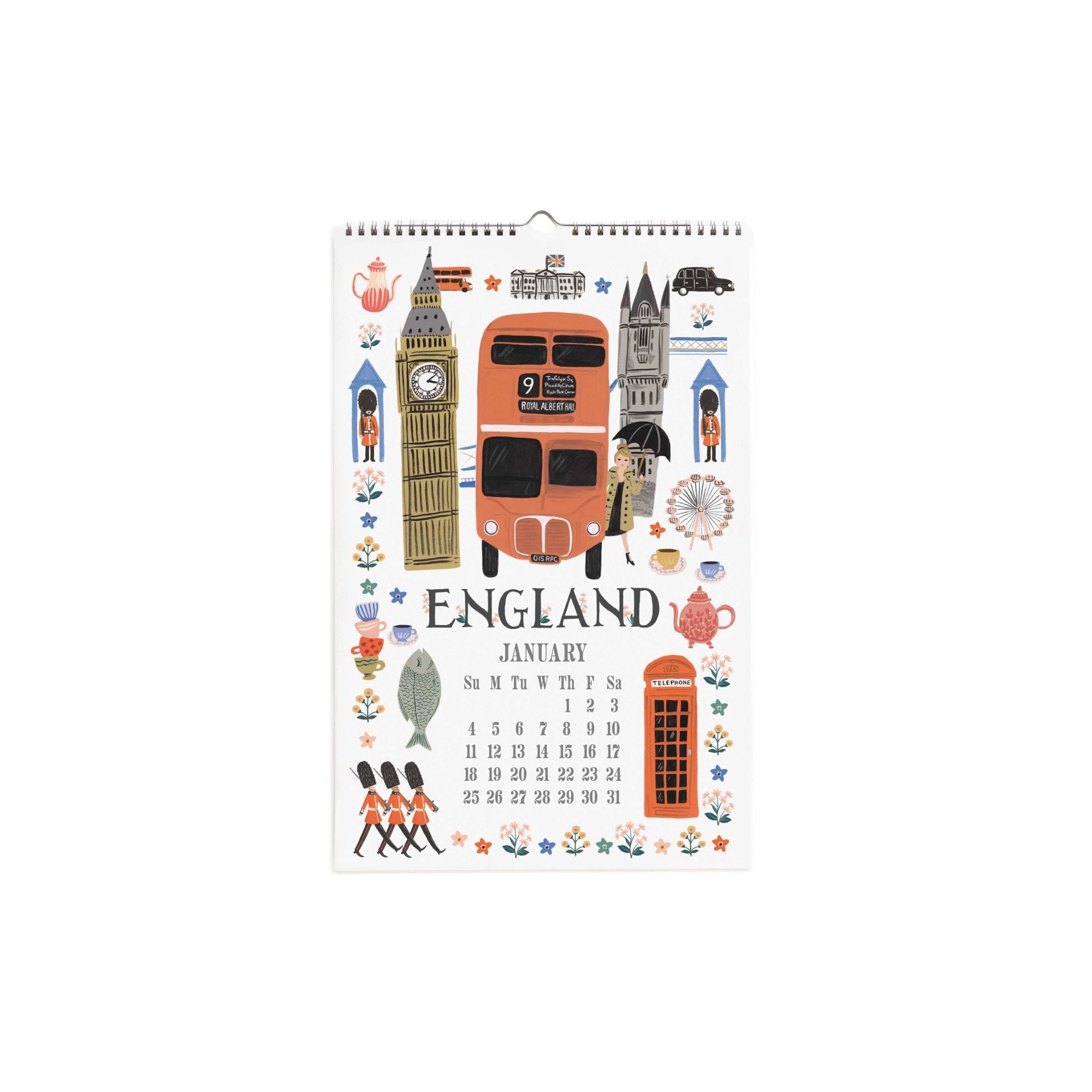 Rifle Paper Co, Calendrier 2026 - World Travel