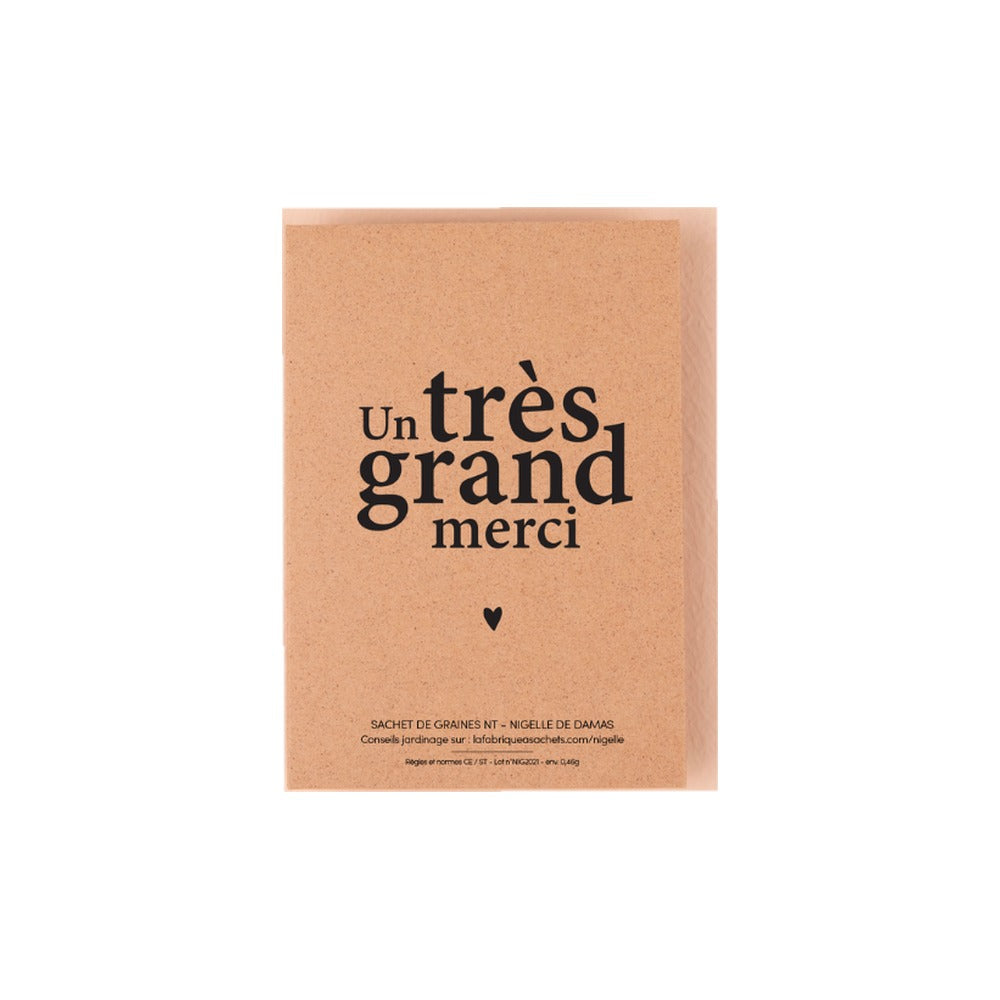 La Fabrique à Sachets, Sachet de graines de Nigelle de damas - Un très grand merci