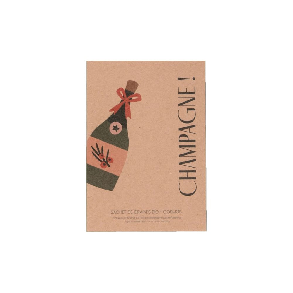 La Fabrique à Sachets, Sachet de graines de Cosmos - Champagne