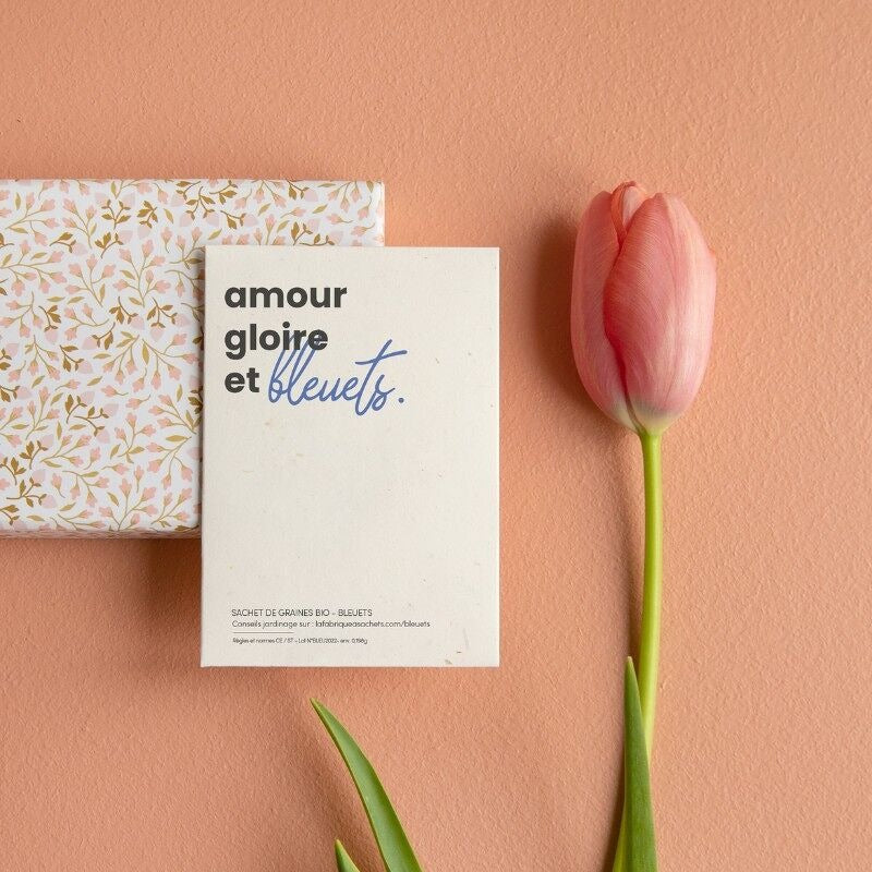 La Fabrique à Sachets, sachet de graines de Bleuets - Amour, gloire et bleuets