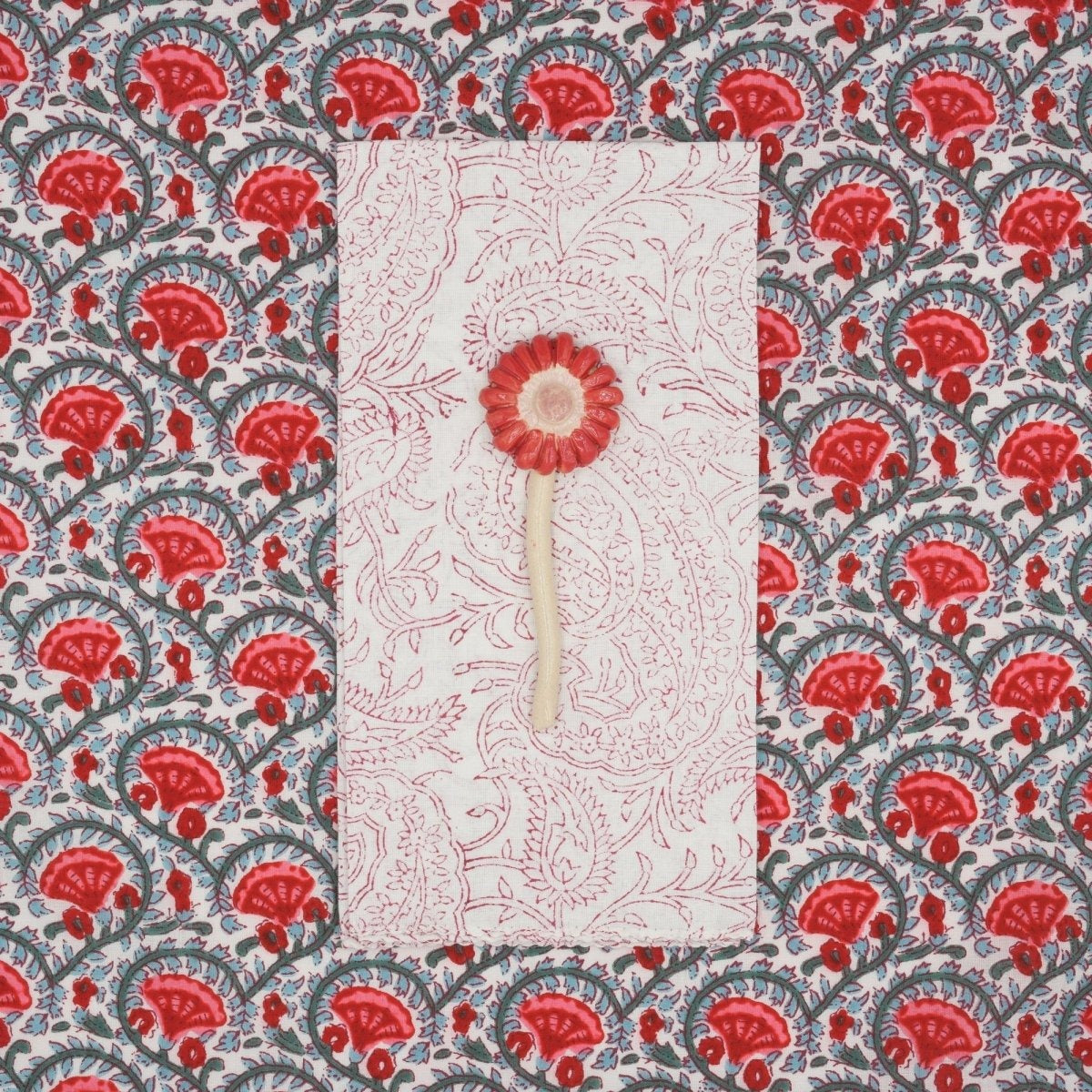 Serviette de table, Suzette à table - Hortensia