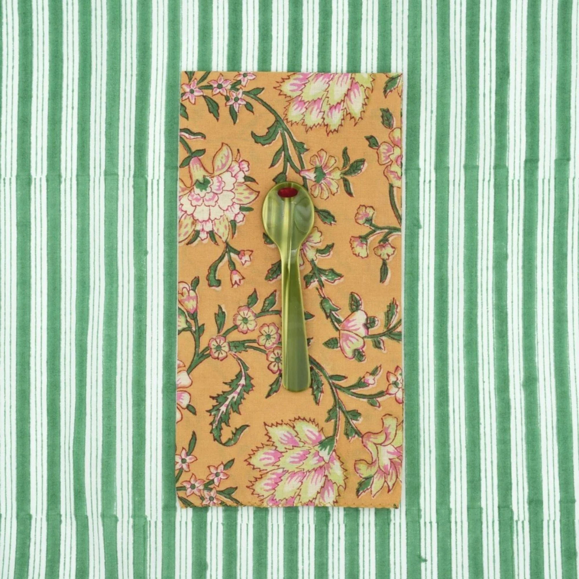 Serviette de table, Suzette à table - Dentalaire Moutarde