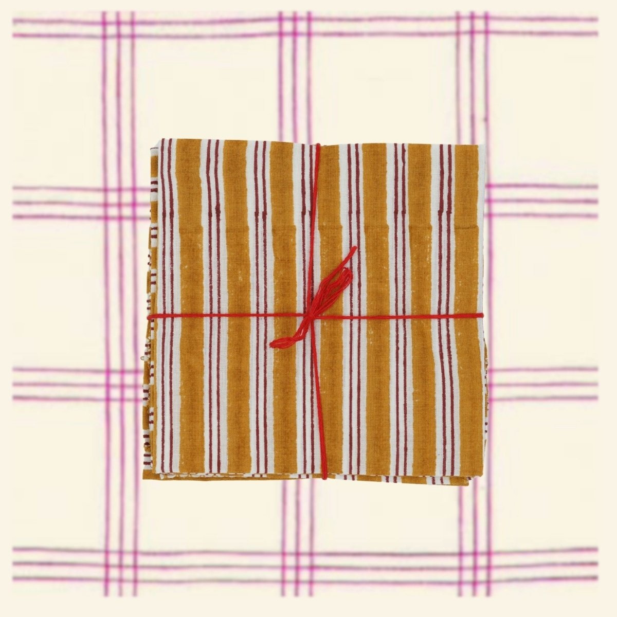 Suzette à table, Serviette de table - Lou Moutarde