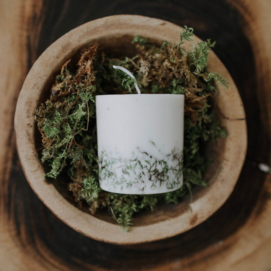 The Munio, Bougie en cire naturelle - Mousse de forêt