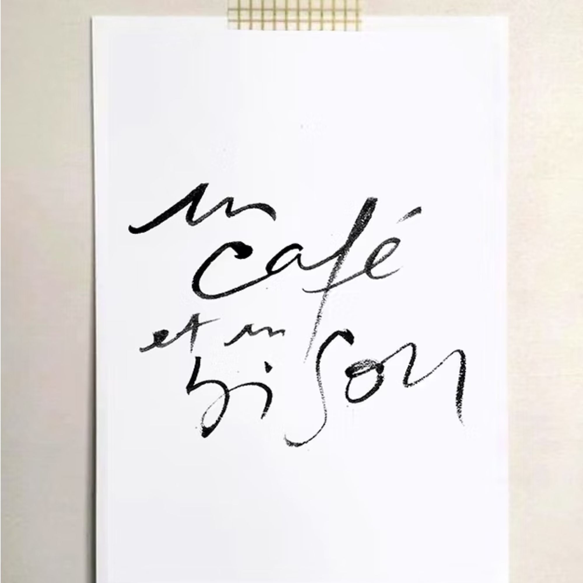 Tifalia, Carte - Un café et un bisou