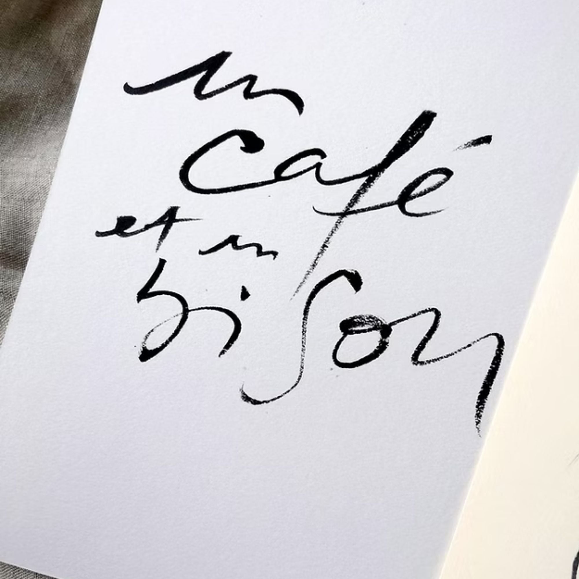 Tifalia, Carte - Un café et un bisou