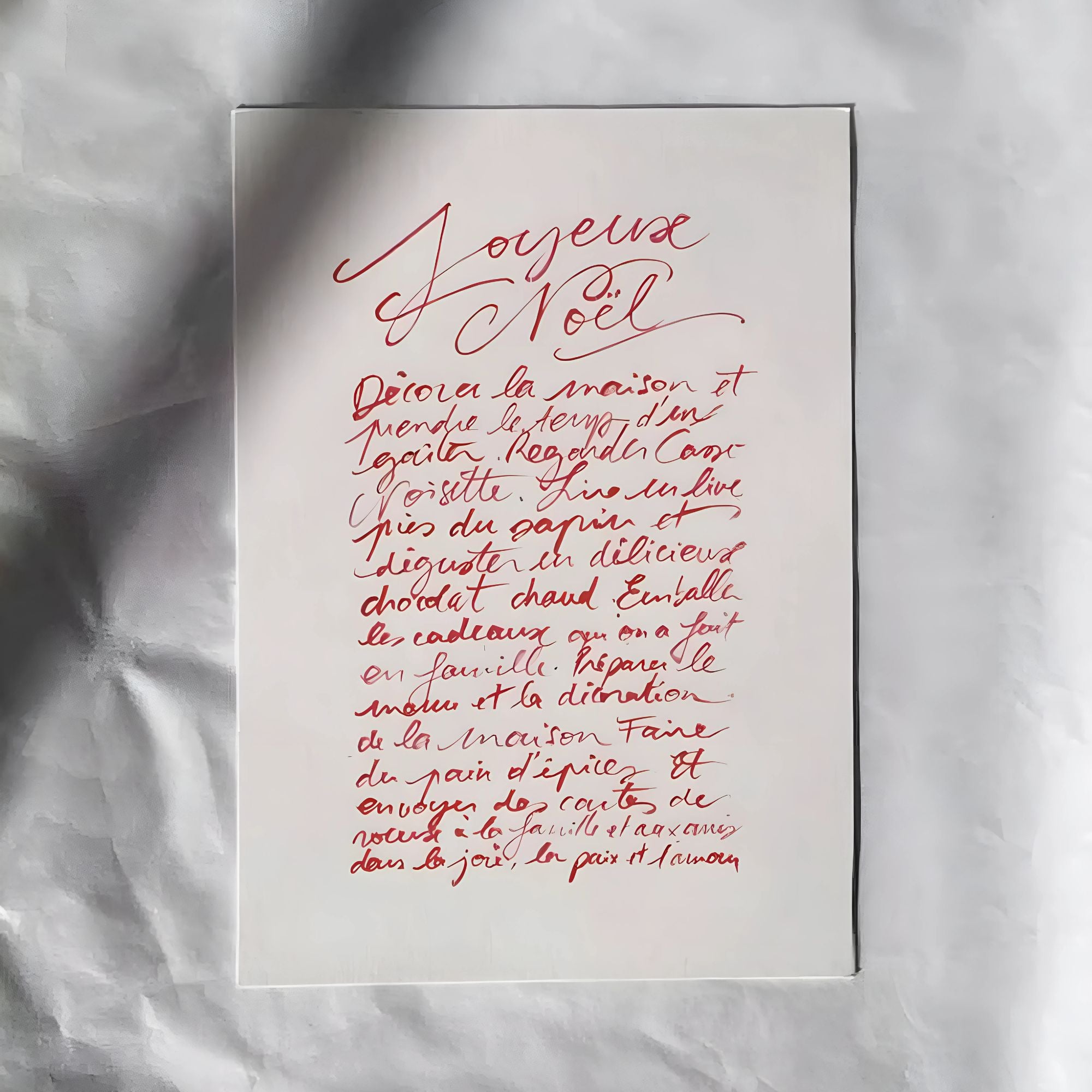 Tifalia, Carte - Joyeux Noël