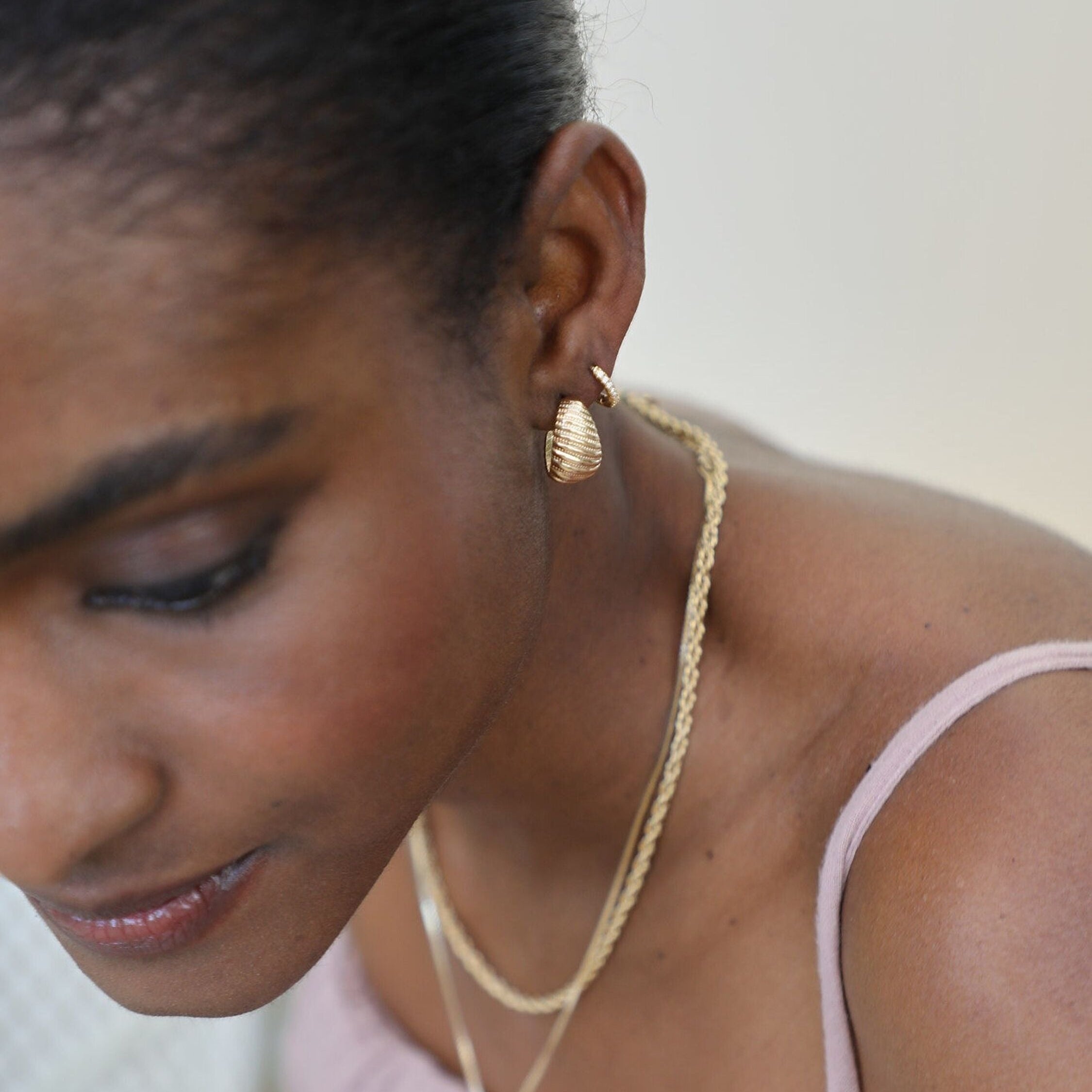 Waekura, Boucles d'oreilles - Brillante Blanche