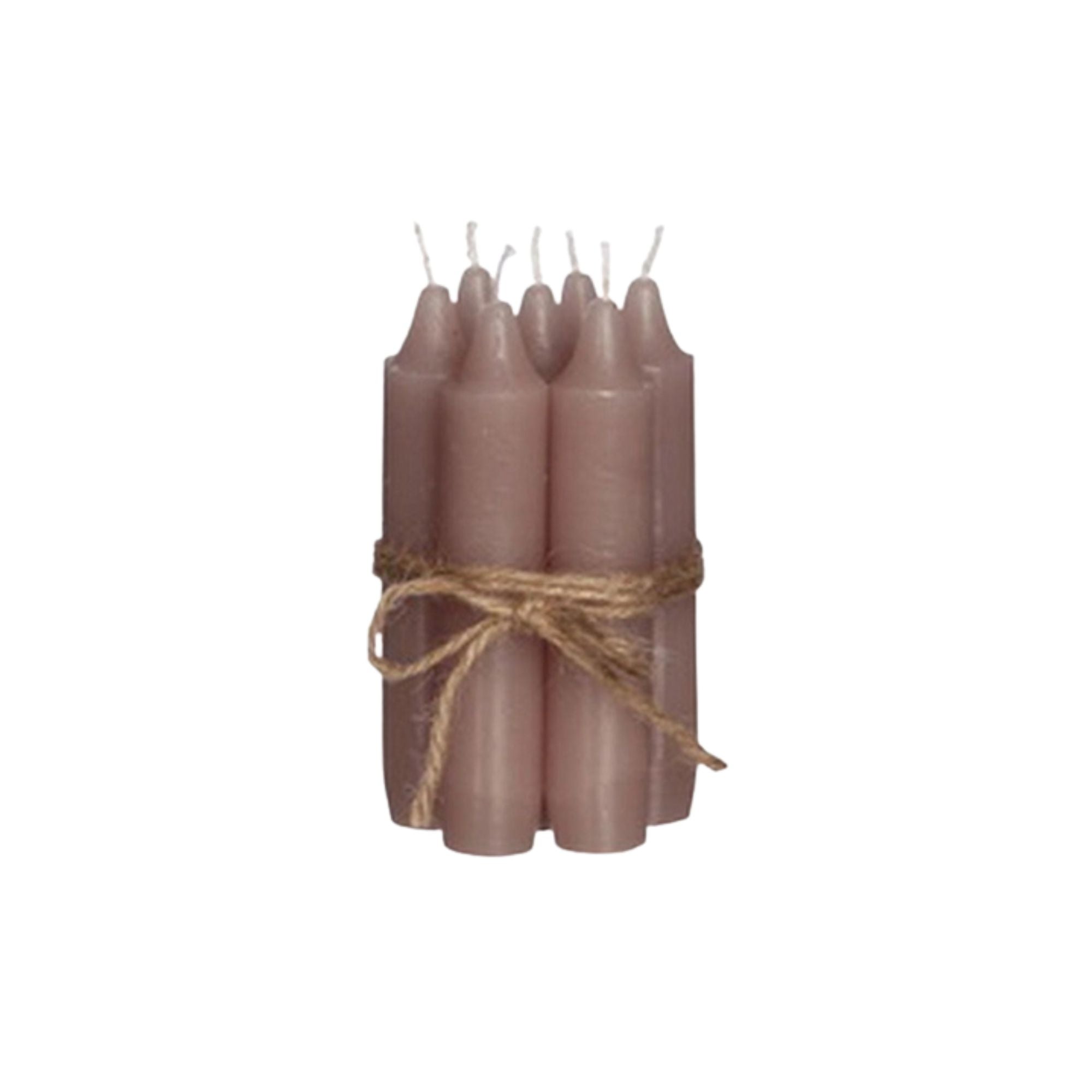 Wildflowers by Floriette, Lot de 5 petites bougies - Rose Mauve