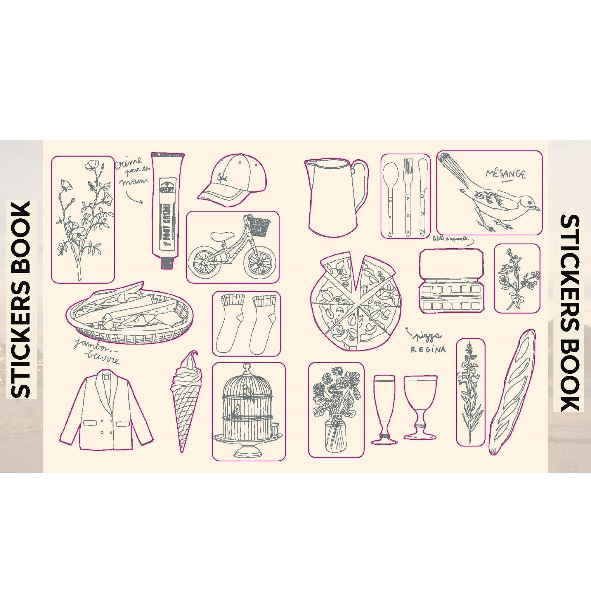 Zoé de Las Cases, Carnet de Stickers - Paris Chéri