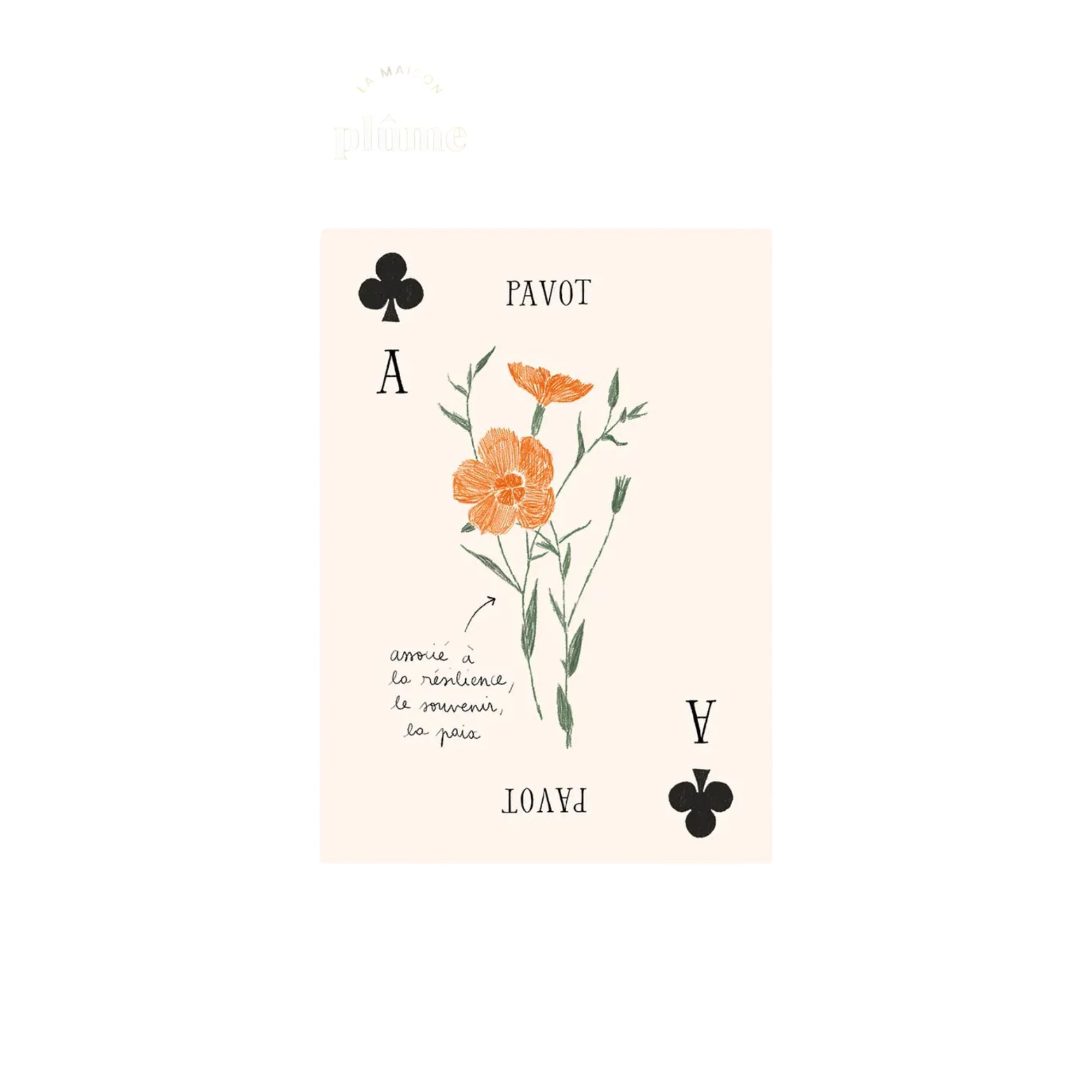 Zoé de Las Cases, Jeu de cartes Les fleurs