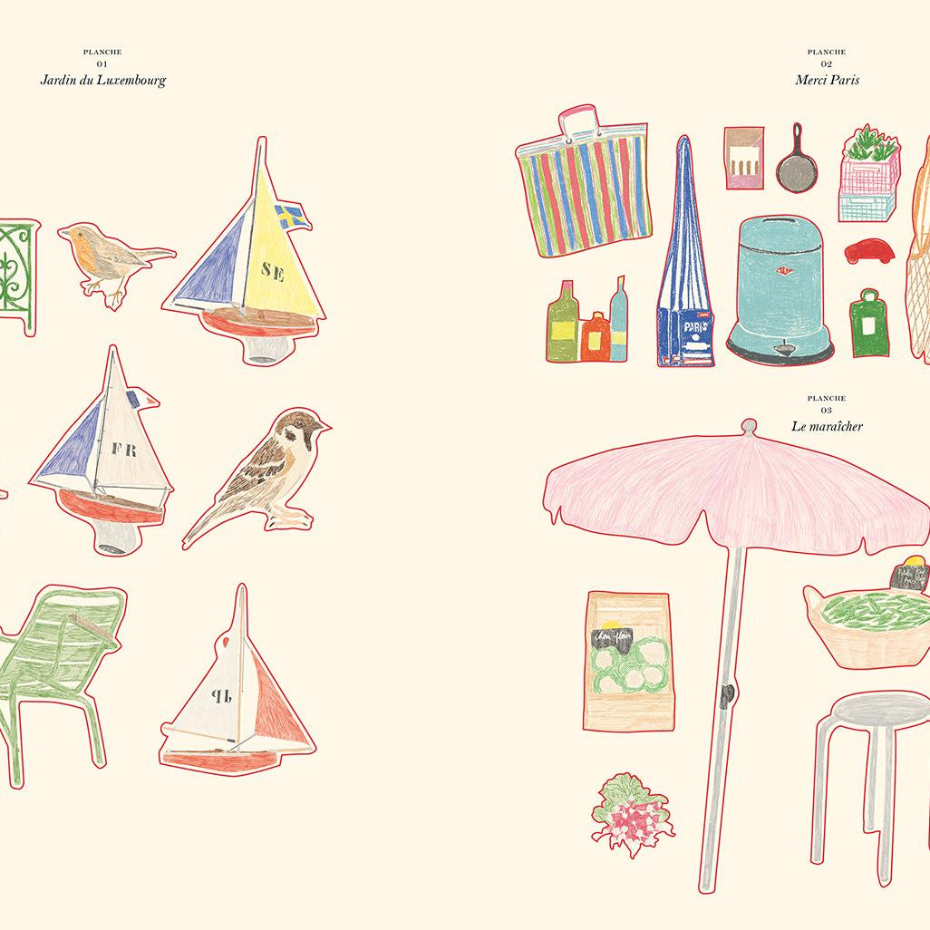 Zoé de Las Cases, Cahier de coloriage et de stickers Paris