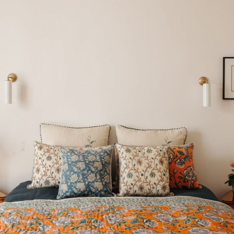 Housse de coussin Jamini Design - Dinty Orange - Carré 40x40