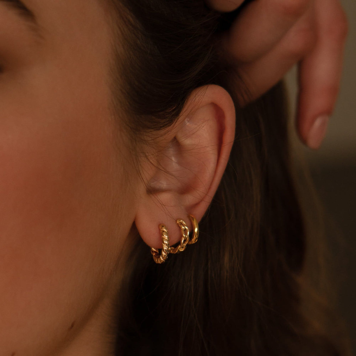 Pohesia, Boucles d'oreilles - Cassis Or