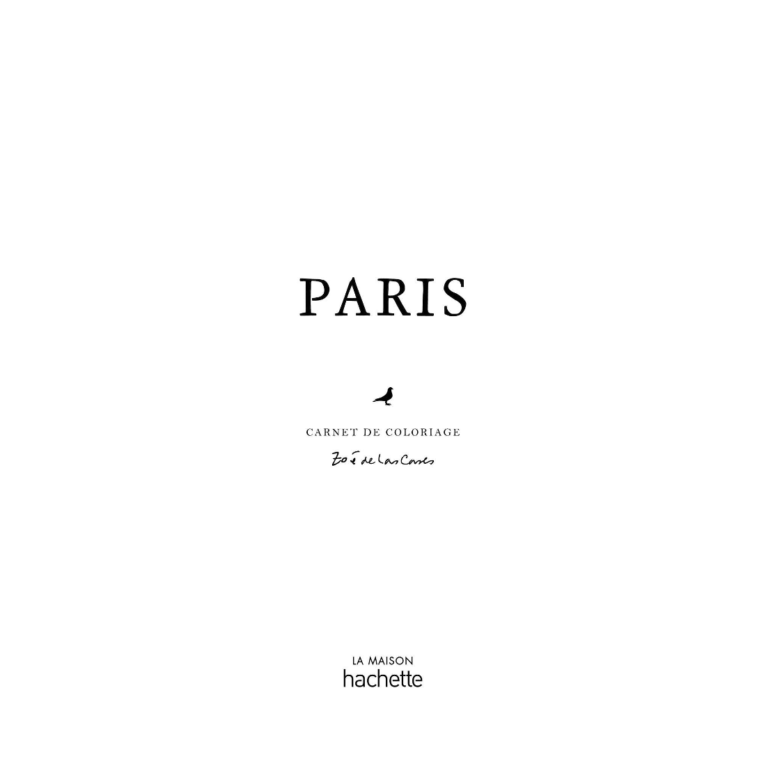 Zoé de Las Cases, Cahier de coloriage Paris