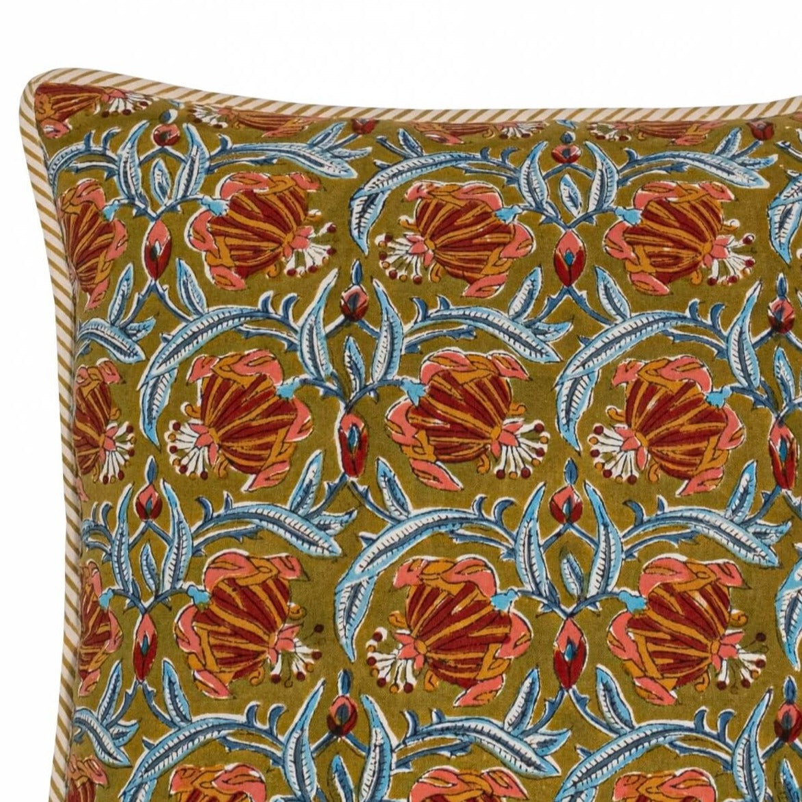 Housse de coussin Jamini - Jaipur olive 60x60 cm
