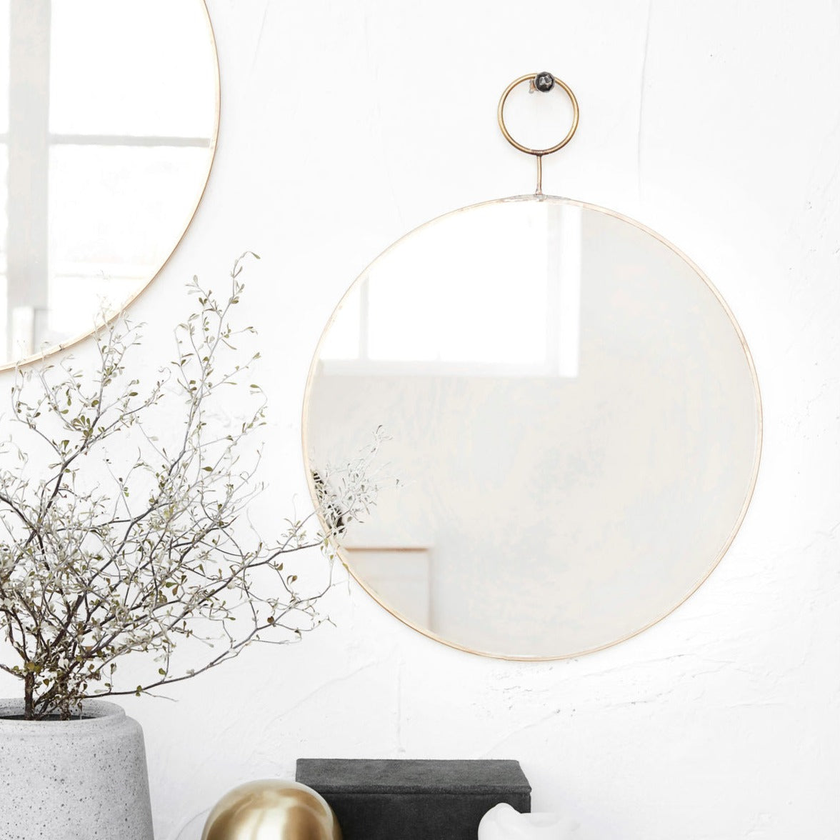 Miroir en laiton - Loop - House Doctor