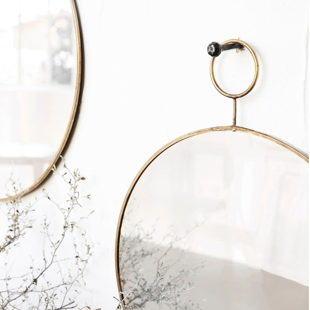 Miroir en laiton - Loop - House Doctor