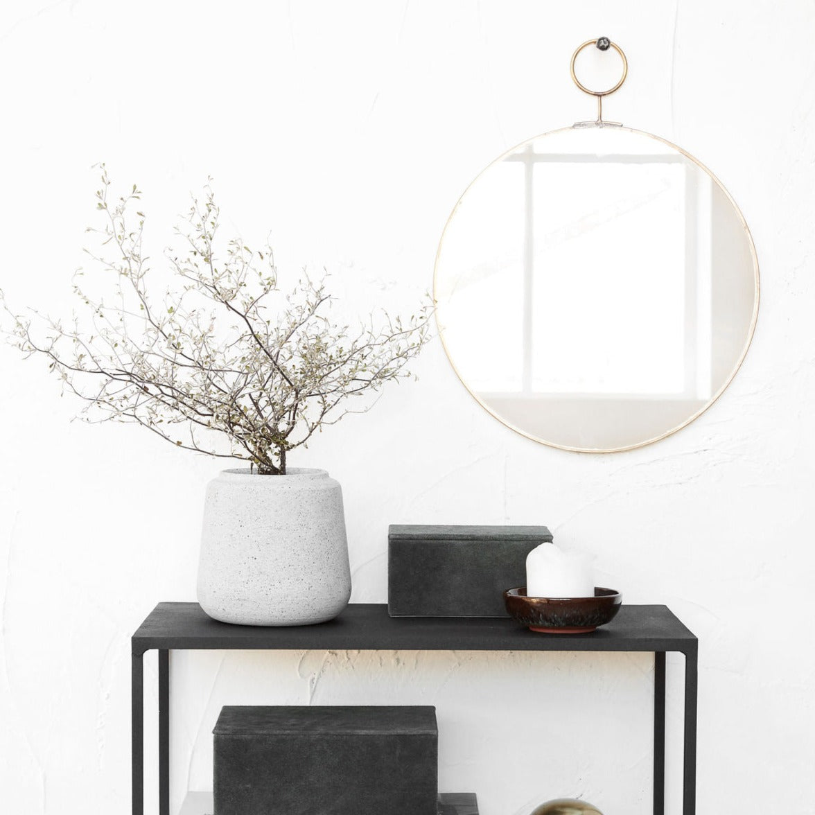 Miroir en laiton - Loop - House Doctor