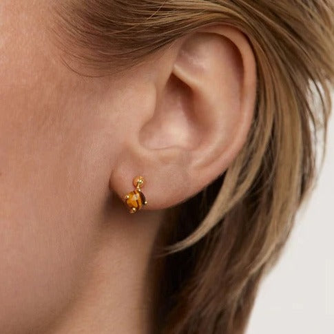 Boucle d'oreilles PD Paola - Kimi oeil de tigre