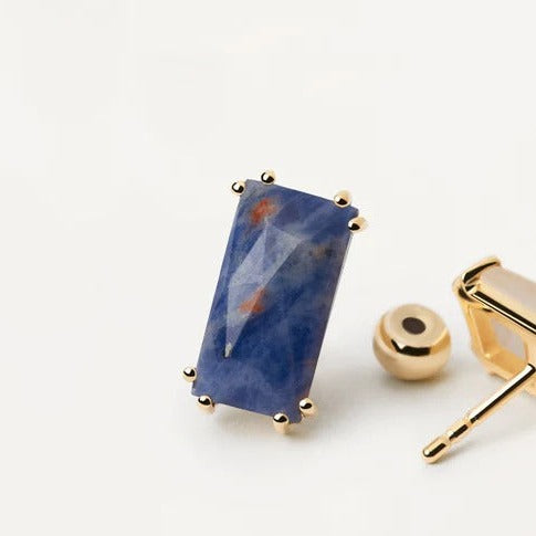 Boucle d'oreilles Rectangle PD Paola - Maiko Sodalite