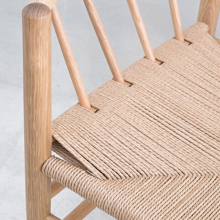 Chaise lounge en chêne et tissage FDB Møbler - J82