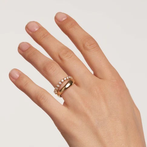 Bague PD Paola - Motion Duo Gold