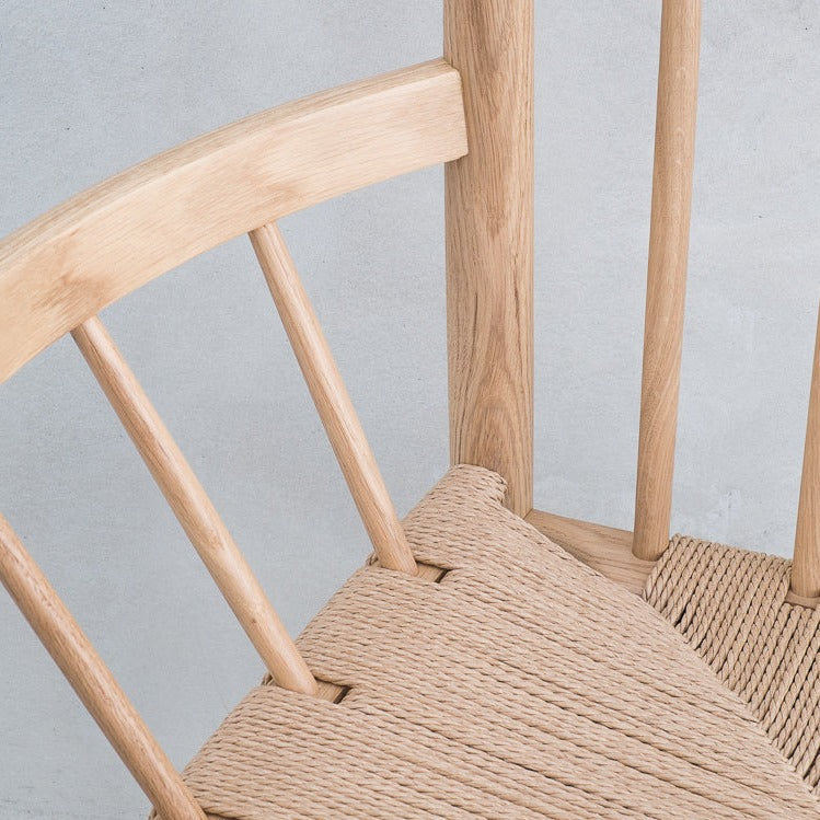 Chaise lounge en chêne et tissage FDB Møbler - J82