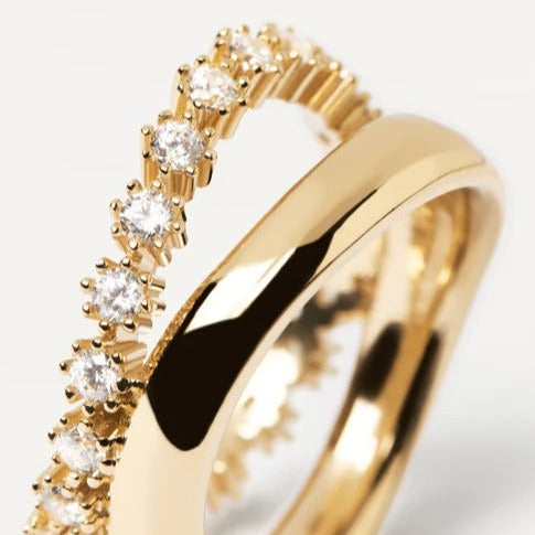 Bague PD Paola - Motion Duo Gold