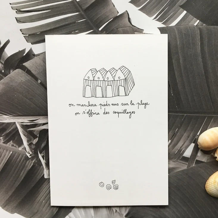 Carte Papillonnage - Coquillages