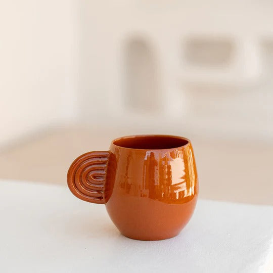 Mug en céramique Oustao - Ambre Terracotta