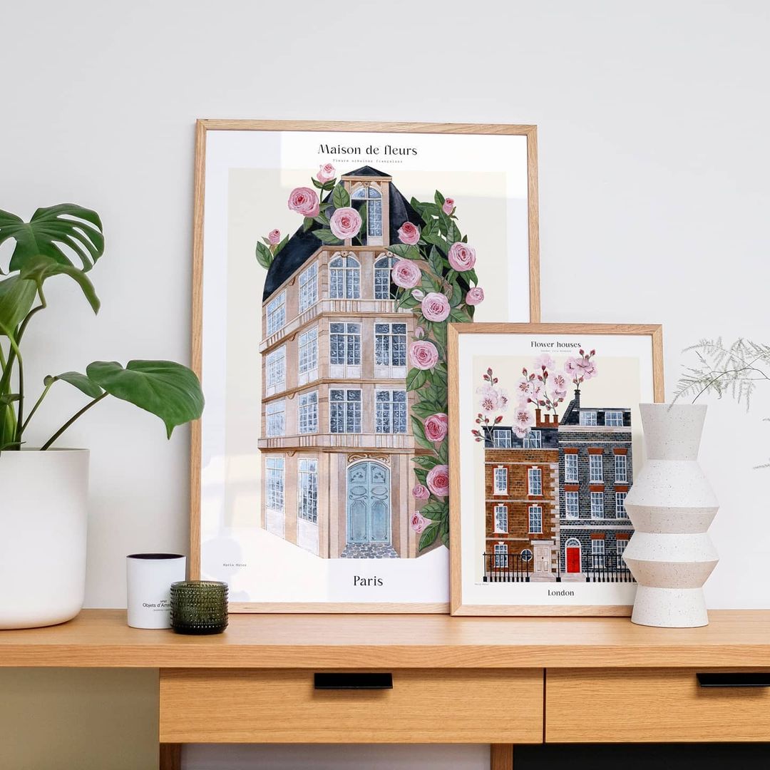 Affiche PSTR studio - Maison de fleurs Paris