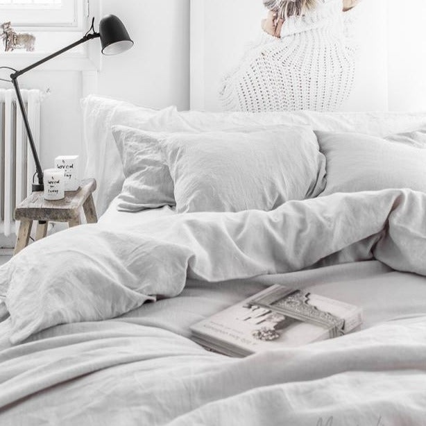 Housse de couette Magic Linen - Gris clair