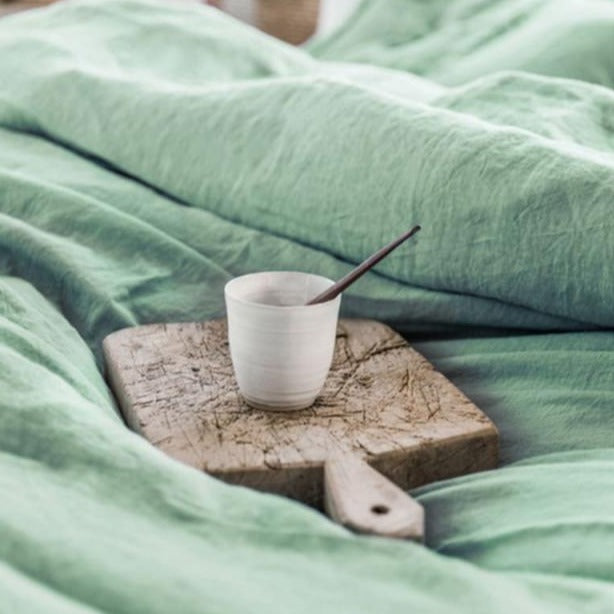 Housse de couette Magic Linen - Vert matcha
