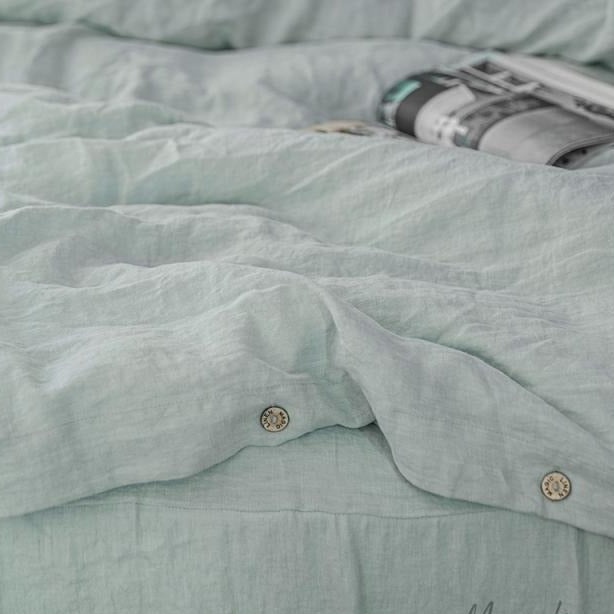 Housse de couette Magic Linen - Dust blue