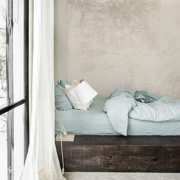 Housse de couette Magic Linen - Dust blue