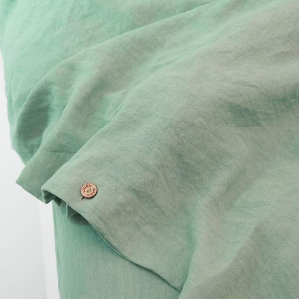 Housse de couette Magic Linen - Vert matcha