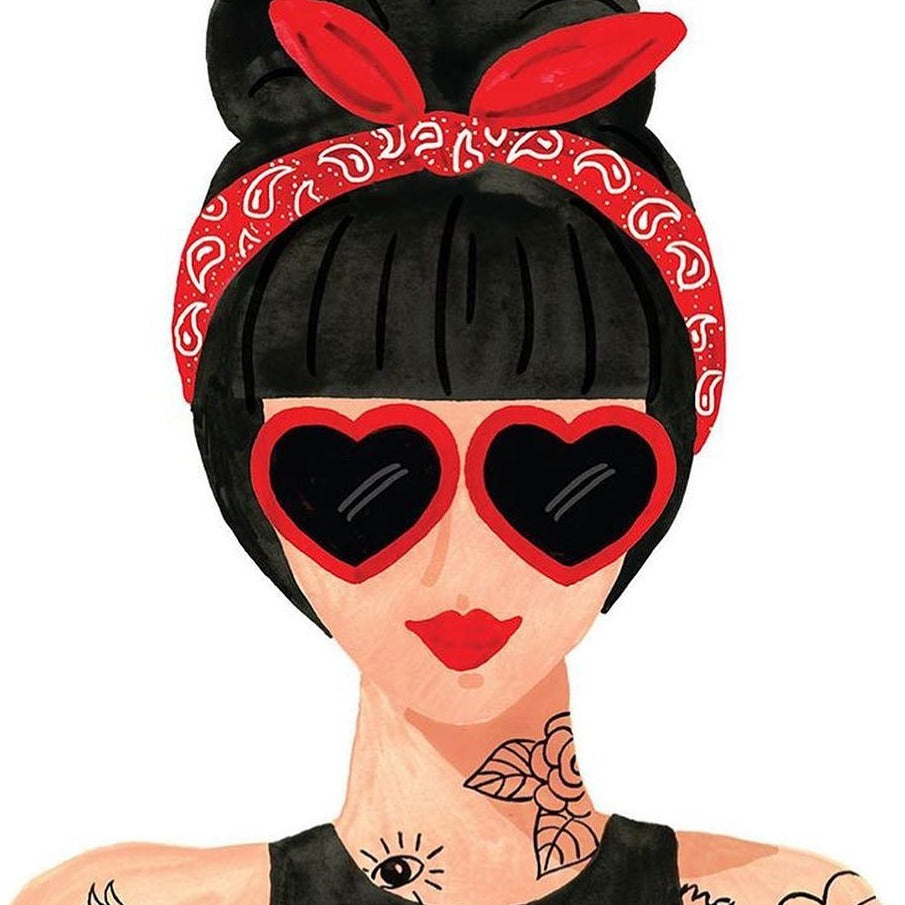 Carte All The Ways to Say - Hipster Girl