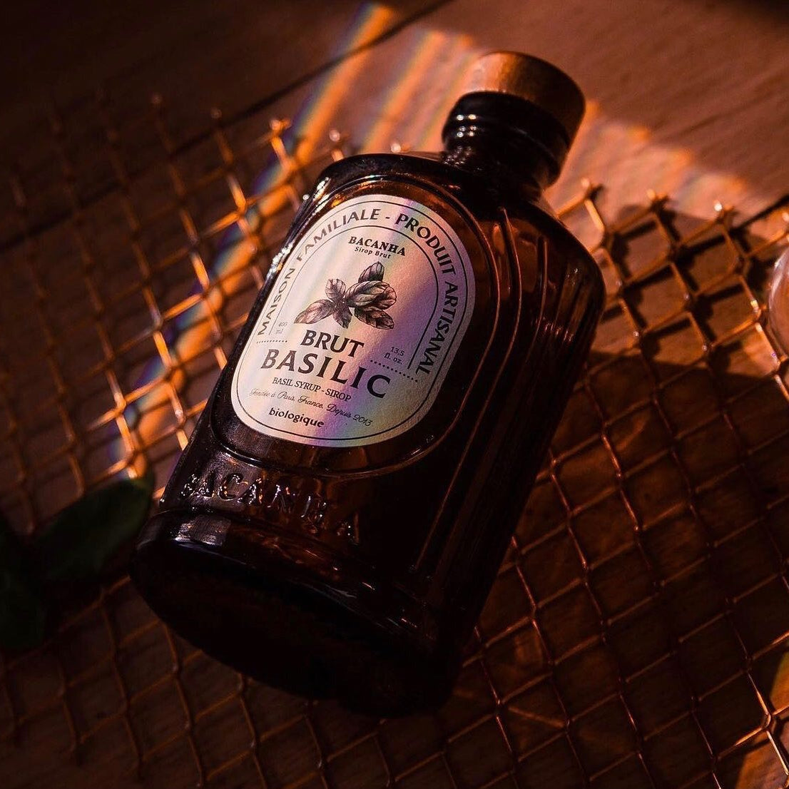 Bacanha, Sirop bio brut - Basilic