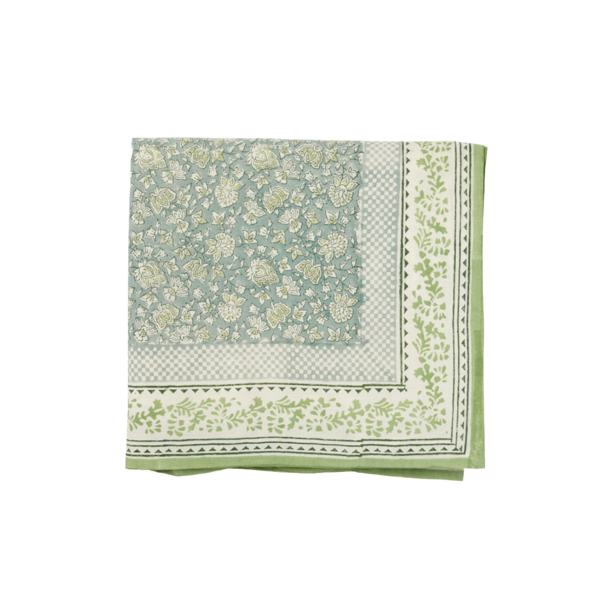 Bonheur du jour, Nappe rectangle 170x250 - Arushi Blue Green