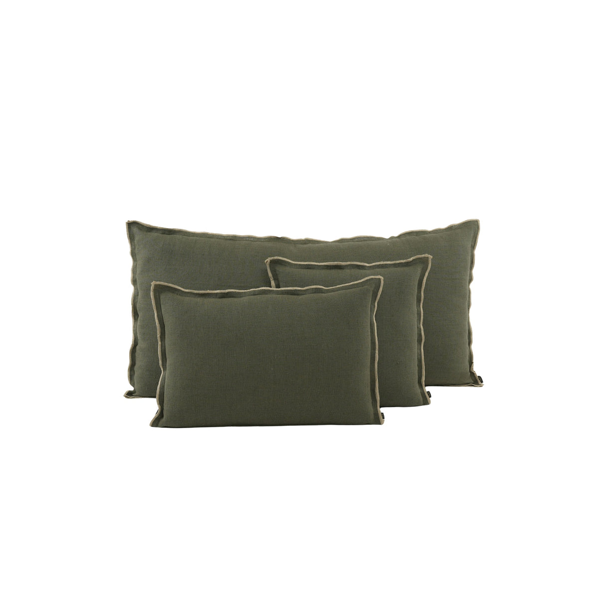 Haomy, Housse de coussin - Seoni Kaki - Carré 45 x 45 cm