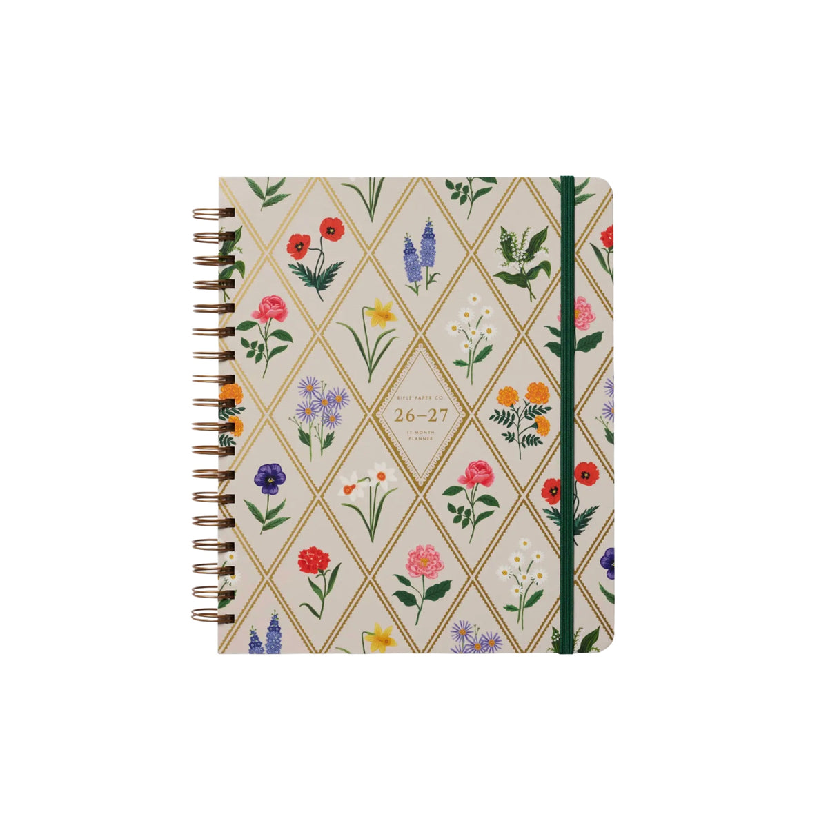 Rifle Paper Co, Agenda à spirale 2027 - Garden Study