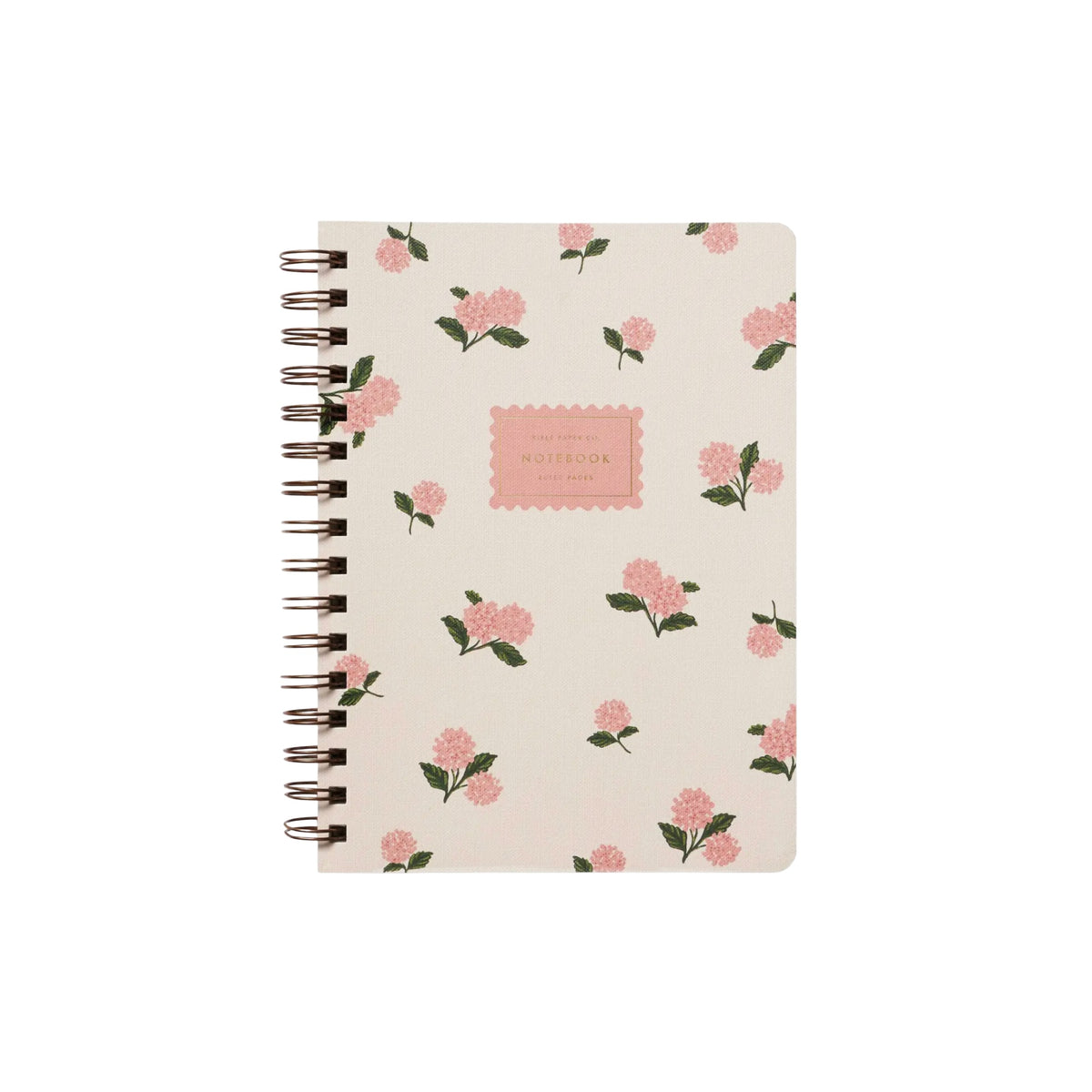 Rifle Paper Co, Carnet à spirale - Hortensia rose