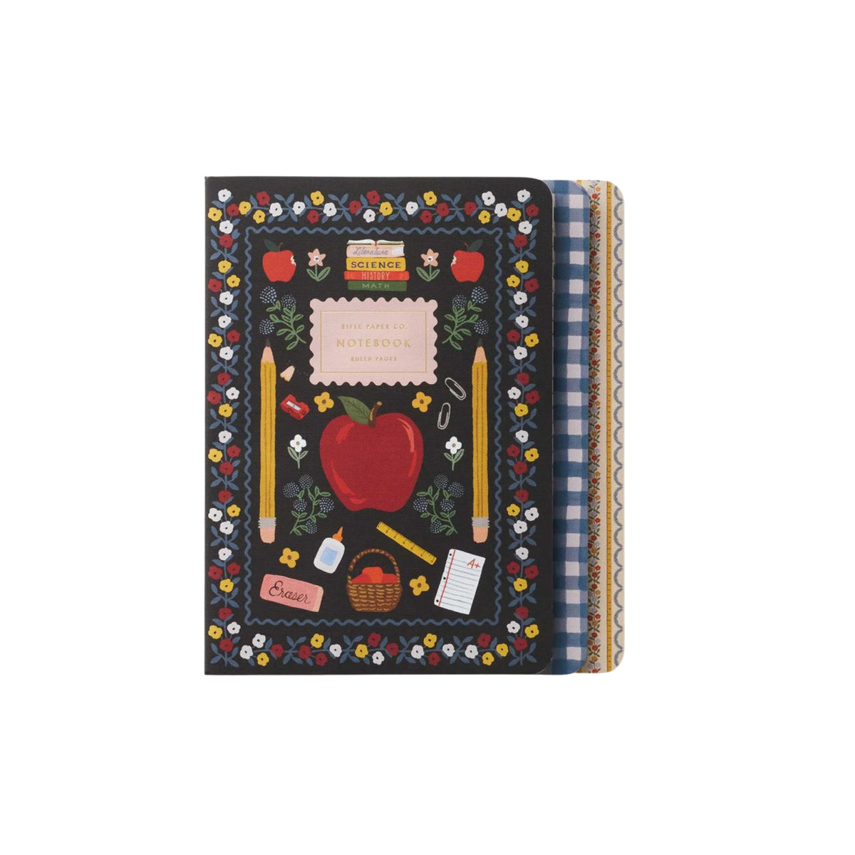 Rifle Paper Co, Carnet de note - Schoolhouse Noir