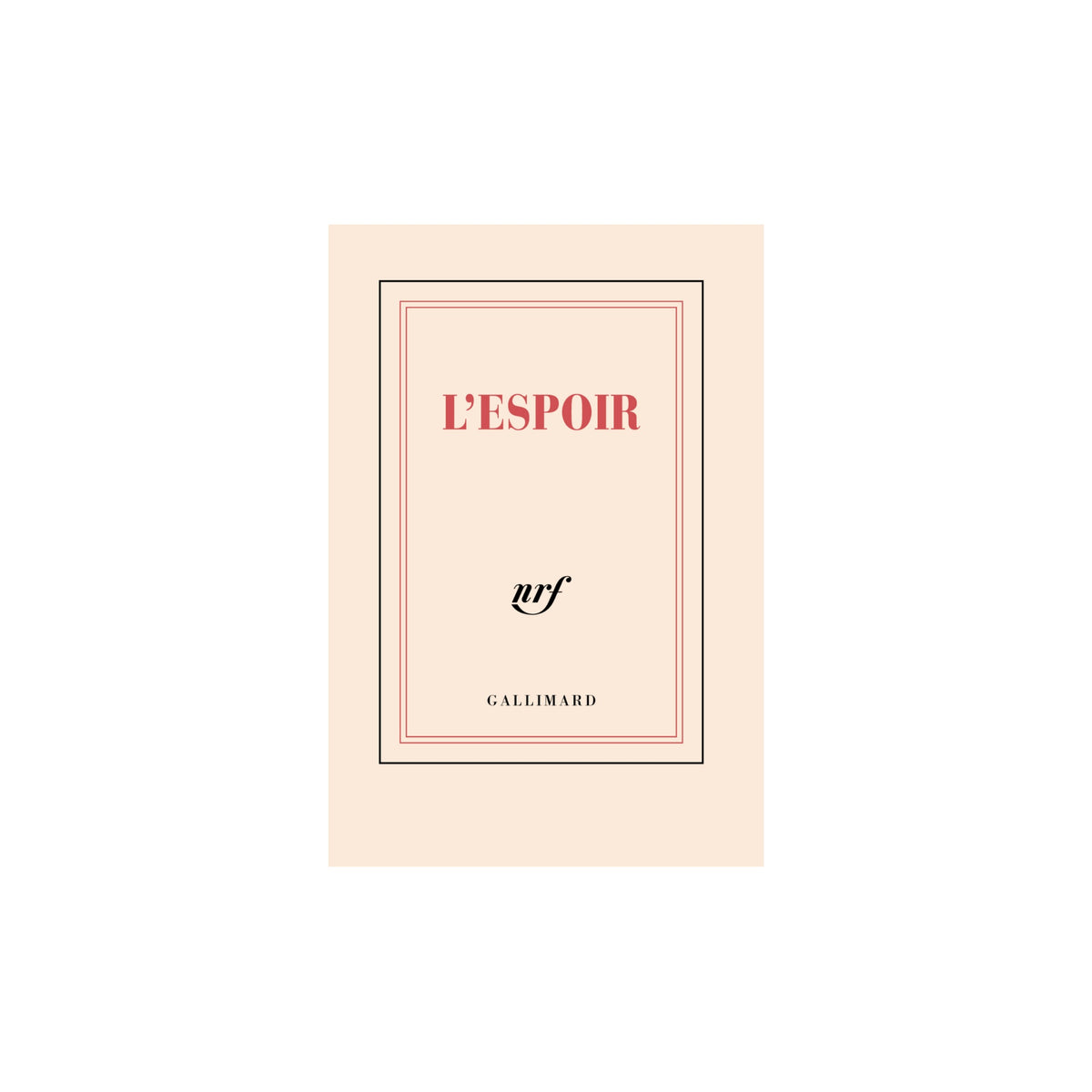 Gallimard, Carnet de poche- L'espoir