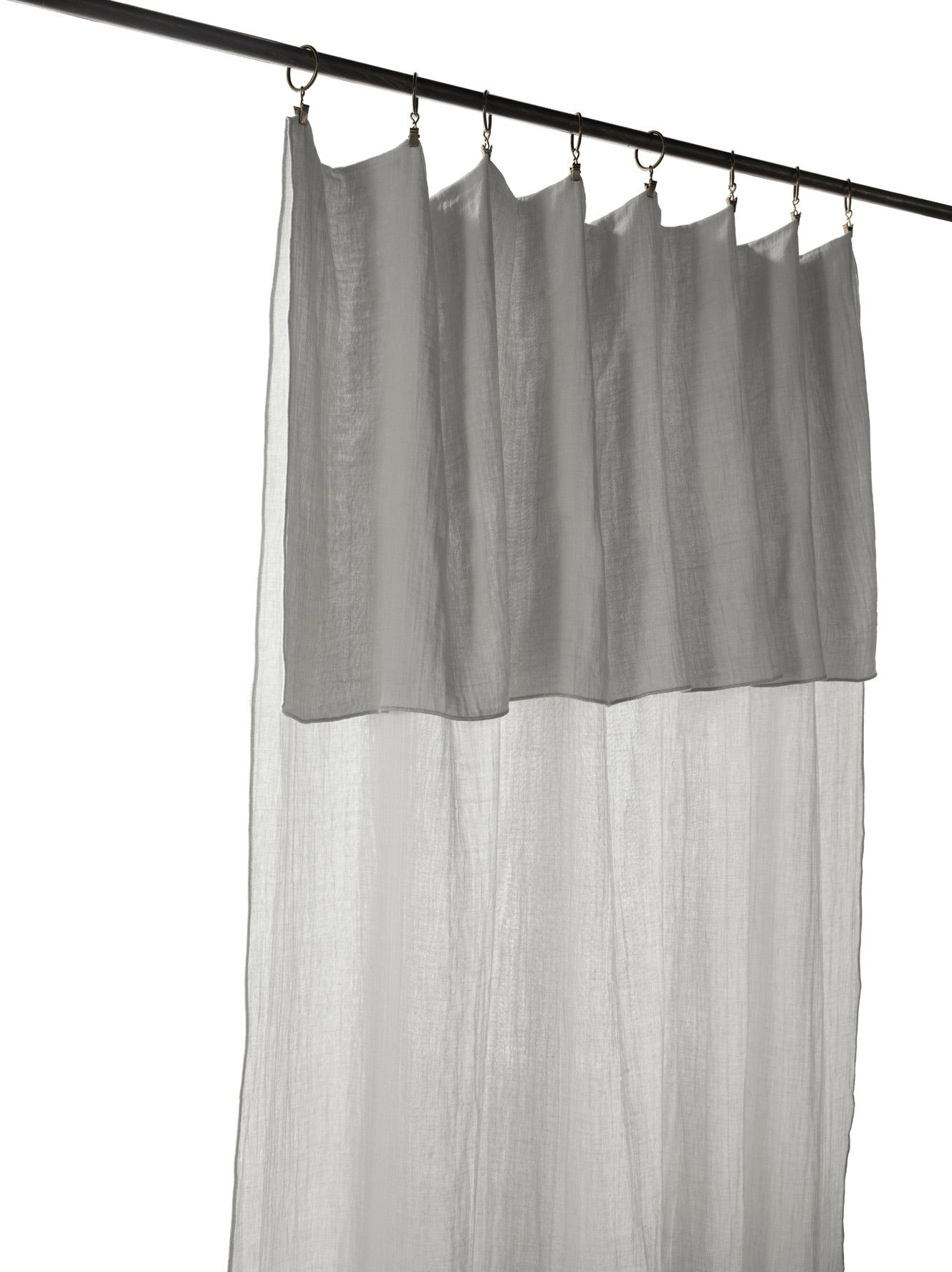 L'effet Papillon, Rideau en gaze de coton 140x300 cm - Nuage